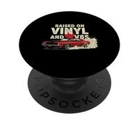 Elevado en Vinilo y diseño clásico V8s de los años 70 para Amantes de los Coches PopSockets PopGrip Adhesivo