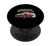 Elevado en Vinilo y diseño V8s Classic 70 Charger Lover PopSockets PopGrip Adhesivo