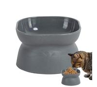 Elevado para Gatitos | Textura de Mármol | Recipiente para Comida,s Bebederos de Diseño para Jaula Hogar Tienda Mascotas