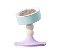 Elevado para Gatos,Dispensador Giratorio De 360 Grados Anti-Volcado,y Bebedero con Altura Ajustable | para Gatos, Perros, y Cachorros en Interior y Exterior, para Comida Seca y