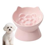 Elevado para Gatos Domésticos Cuenco de Cerámica para Agua | Alto para Gatos Interiores y exteriores: patio, apartamento, sala de estar, área comedor, cocina, hogar y tienda mascotas