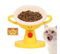 Elevado para Gatos - en Forma de Trofeo, 5 Alturas y Cuenco Inclinado de 15° a 60° | Antideslizante para Mascotas | para Interior y Exterior, Viajes, apartamento, balcón,