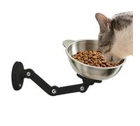 Elevado para Perro Estación de Alimentación Elevada de Acero Inoxidable | Bebedero para Gato Para Mascotas Múltiples Cachorro Gatito Exterior Interior Hogar Viaje Diario
