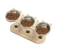 Elevado para Perros | Soporte de Madera Bebedero de Agua Inclinado,Estación De Alimentación para Gatos Y Perros - para Alimentar Mascotas Pequeñas y Medianas en Casa Interior Exterior Jardín