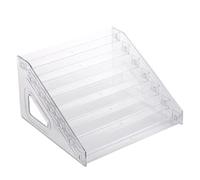 Elevador acrílico - Elevadores para exhibiciones de mesa, soporte de exhibición de tarjetas de 7 niveles, estante de maquillaje para colecciones personales, negocios, cupcakes, STAaND POP, figura