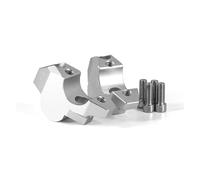 Elevador Barra De Manillar Abrazadera Elevadora De Manillar para Motocicleta para X-ADV 750 para ADV 150 2017 2018 2019 2020 2021-2023 Adaptador Extensión(Plata)