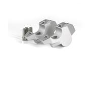 Elevador Barra De Manillar Elevador De Manillar con Abrazadera Extiende La Altura del Y Lo Desplaza hacia Atrás para X-ADV 750 para ADV 150 160 350 2017-2023(Plata)
