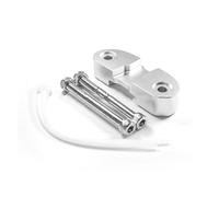 Elevador Barra De Manillar Elevador De Manillar para Motocicleta Abrazadera Extensora para Arrastre Adaptador para Ducati para Scrambler 400 800 1100(Plata)