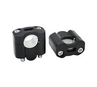 Elevador Barra De Manillar Elevadores De Manillar Aluminio CNC 22Mm 28Mm para Motos para Cross para Suzuki, Etc., ATV Motocicletas. Abrazadera Montaje Adaptador(Negro)