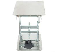 Elevador de aluminio para experimentos científicos - Soporte de altura ajustable, base cuadrada de 4 pulgadas, 6 pulgadas, 8 pulgadas, capacidad de carga de 5 a 15 kg, acero inoxidable (4 pulgadas)