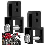 Elevador de amortiguador para motocicleta - Kit de extensión de suspensión de aleación de aluminio de 2 piezas | Dispositivo de alta amortiguación con sujetadores para ajuste de altura, accesorio para