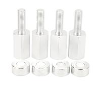 Elevador de asiento de 1,5 pulgadas Soportes de elevación de asiento fáciles de instalar Soporte extensor de elevador de asiento para Maverick X3 todos los años Lado del conductor (Plata)