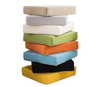 Elevador de asiento de 40 x 40 x 8 cm para sillas de interior y exterior, espuma de alta densidad, antideslizante, funda lavable