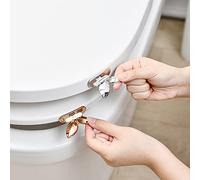 Elevador de asiento de inodoro, elevador de asiento de inodoro, elevador de tapa de inodoro, evita tocar la tapa del inodoro, levantador, accesorios de baño de moda (2 unidades)