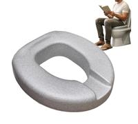 Elevador de asiento de inodoro, elevador de pulgadas, cojín impermeable con cojín universal, ayuda de baño elevado para ancianos, herramienta fácil de instalar para mujer