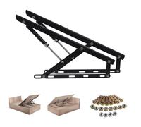 Elevador De Cama Elevador hidráulico de Cama con Mecanismo de elevación, Elevador neumático para Almacenamiento de Cajas y sofás, Sistema de Apertura y Cierre silenciosos para Bricolaje.