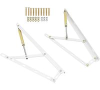 Elevador De Cama Mecanismo hidráulico de elevación de Cama, Soportes neumáticos para Almacenamiento, Soporte de Tapa con Resorte de Gas neumático para Banco de Caja de Juguetes, Tubo de Acer