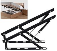 Elevador De Cama NeumáTico Que Permite Aumentar El Espacio De Almacenamiento del Sofá Cama, Ahorrando Espacio En Bases De DiváN con Muelles. Proyectos De Bricolaje(Black/A)
