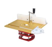 Elevador de Enrutador con Placa Superior, Base de Elevación de Enrutador para Carpintería, Ranurado, Recorte, Biselado, Mesa para Máquinas de Carpintería (Oro)