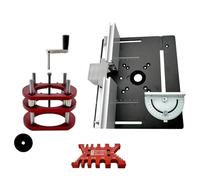 Elevador de enrutador de precisión - Elevación de enrutador y placa de inserción de mesa de enrutador de carpintería - Placa de elevación de enrutador de aluminio, de elevación manual