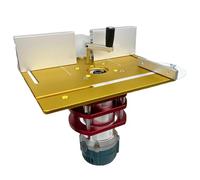 Elevador de enrutador para carpintería, kit de de elevación de enrutador de aleación de aluminio resistente, base de de elevación antioxidante, herramientas de carpintería de escala