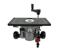Elevador de enrutador para motores de 65 mm de diámetro y placa superior, base de mesa de elevación de fresado y mesa de enrutador de aluminio Placa de inserción Herramientas para carpintería (Base de