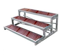 Elevador de escaleras de coro para escuela e iglesia, elevador coral de metal antideslizante con plataforma desmontable para conciertos y bodas