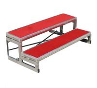 Elevador de escaleras de coro para escuela e iglesia, elevador coral de metal antideslizante con plataforma desmontable para conciertos y bodas