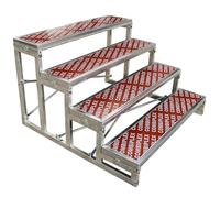 Elevador de escaleras de coro para escuela e iglesia, elevador coral de metal antideslizante con plataforma desmontable para conciertos y bodas