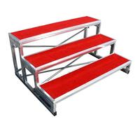 Elevador de escaleras de coro para escuela e iglesia, elevador coral de metal antideslizante con plataforma desmontable para conciertos y bodas