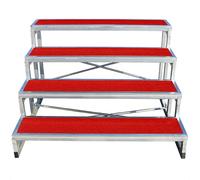 Elevador de escaleras de coro para escuela e iglesia, elevador coral de metal antideslizante con plataforma desmontable para conciertos y bodas