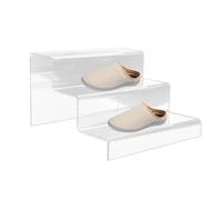 Elevador de exhibición, llamativo soporte de acrílico | Exhibición acrílica de 2/3 pasos para figuras de cupcakes, joyas, postres