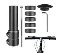 Elevador de manillar ajustable - Extensión de manillar de aleación de aluminio, accesorio de actualización de bicicleta para una conducción cómoda, componente de bicicleta ajustable, equipo de