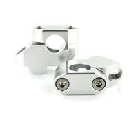 Elevador De Manillar Aleación Aluminio CNC para Suzuki para Bandit para GSF400 1989-1997 GSF 400 22 Mm Y 7/8" Extensión De Montaje De Elevadores De Manillar(Silver)