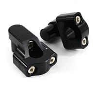 Elevador de Manillar Compatible con CB1100 NC700S/X NC750X ST1100 CRF150 CRF250L CRF450R CB300 CB500 CB600F Adaptador Abrazadera Montaje Elevadores Manillar Giratorios 22 Mm Y 7/8" Motocicleta(Black)