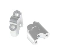 Elevador de manillar Compatible Con FZ6R Elevadores Manillar Adaptador Extensión Elevador De Manillar Motocicleta Camilla De Manillar Elevadores De Manillar De Motocicleta Montaje De Abrazadera(Silver