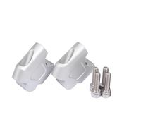 Elevador de manillar Compatible Con Para Cb300r Para Cb250r Elevador De Manillar De Motocicleta Hacia Arriba Kit Abrazadera De Montaje De Soporte De Movimiento(Silver)