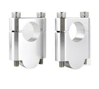 Elevador de manillar Compatible Con Para F650CS 2001-2005 Para F650 2000-2007 22 Mm 7/8" Elevadores Manillar Motocicleta Abrazaderas Montaje Accesorios(Silver,40mm)