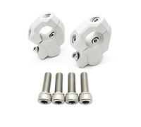 Elevador de manillar Compatible Con Para R1250 GS 2019 2020 2021 2022 32 Mm Elevadores Manillar Motocicleta Extensión Manillar Elevador Movido Hacia Atrás Abrazadera Manillar Piezas Modificadas(Silver