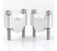 Elevador de Manillar Compatible con R1200R F800ST F700GS F650G F650CS G650GS R1100GS R1150GS R850GS Elevadores De Barra De Manillar 22 Mm 7/8 "Montaje Elevador De Manillar Grueso(Silver,30mm)