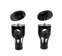 Elevador de Manillar Compatible con Suzuki Motocicleta Manillar Elevador Manillar Abrazadera Extender Adaptador 0.984 In (1")/0.866 In (7/8") Diámetro del Agujero del Manillar(Black,25MM)