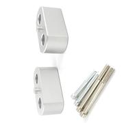 Elevador de manillar Compatible Con Triumph Para Tiger 800 XRX 2014 2015 2016 2017 2018 2019 2020 Elevadores Manillar Motocicleta Abrazadera Movimiento Hacia Atrás Adaptadores Kit Elevación(Silver)