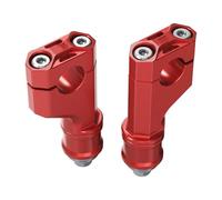 Elevador de Manillar Compatible con TRX400X 2009-2014 para TRX450ER 2006-2014 para TRX450R 2004-2009 Abrazadera Elevadores Manillar Motocicleta con Piezas Perno Soporte Barra Mango(Red)