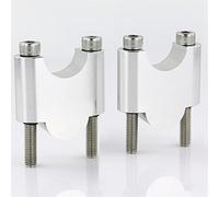 Elevador de Manillar Compatible con Yamaha para XJR 1200 1995 1996 1997 1998 1999 22 Mm 7/8 "Código De Elevación del Manillar De La Motocicleta Adaptador De Abrazadera De Montaje Elevador(Silver40mm)