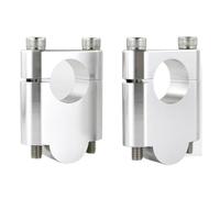 Elevador de manillar Compatible Con Yamaha Para YZ450F 2003-2005 Para WR400F 1998-2000 Para TW200 1987-2024 Abrazadera Elevadora Manillar Motocicleta 22mm 7/8"(Silver,40mm)