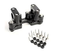 Elevador De Manillar con Abrazadera Base Montaje Estabilizador Altura Y Amortiguación para CFMOTO 450MT MT450 2024 2025 Elevadores Manillar Motocicleta(Black(A))