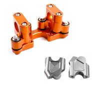 Elevador De Manillar con Abrazadera Base Montaje Estabilizador Altura Y Amortiguación para CFMOTO 450MT MT450 2024 2025 Elevadores Manillar Motocicleta(Orange Silver(AB))