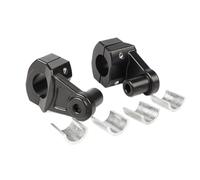 Elevador de Manillar de Motocicleta Abrazadera Elevadora Plegable para Manillar De Motocicleta, Adaptador De Extensión De Resistencia, Accesorios, Amortiguador, Apto para CRF Y para YZF.(Vivid Black)