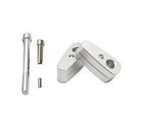 Elevador de manillar de motocicleta para BMW R NineT Pure Urban G/S Scrambler 2014-2024, barra de aluminio que se mueve hacia arriba 20 mm, reemplazo directo, plateado