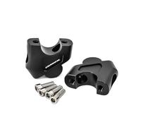 Elevador de Manillar de Motocicleta para CB 500 X CB500X 2020 Manillar De Motocicleta Elevador Altura Se Mueve hacia Atrás Adaptador Abrazadera Aluminio(Negro)